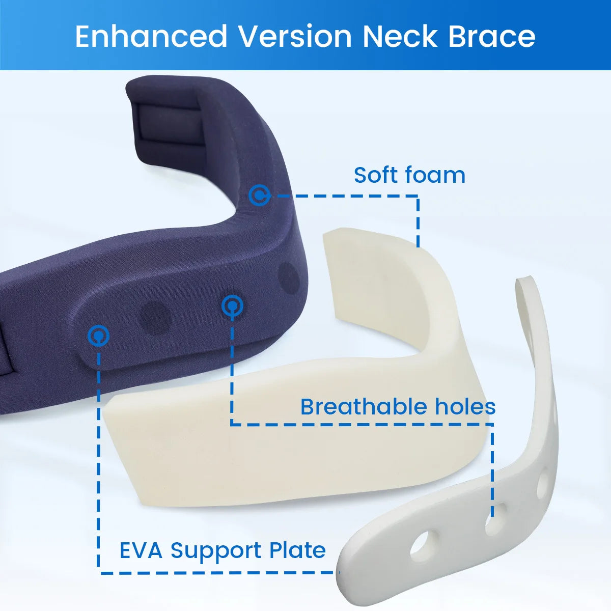 Neck Brace Sponge for Cervical Vertebrae Pressure