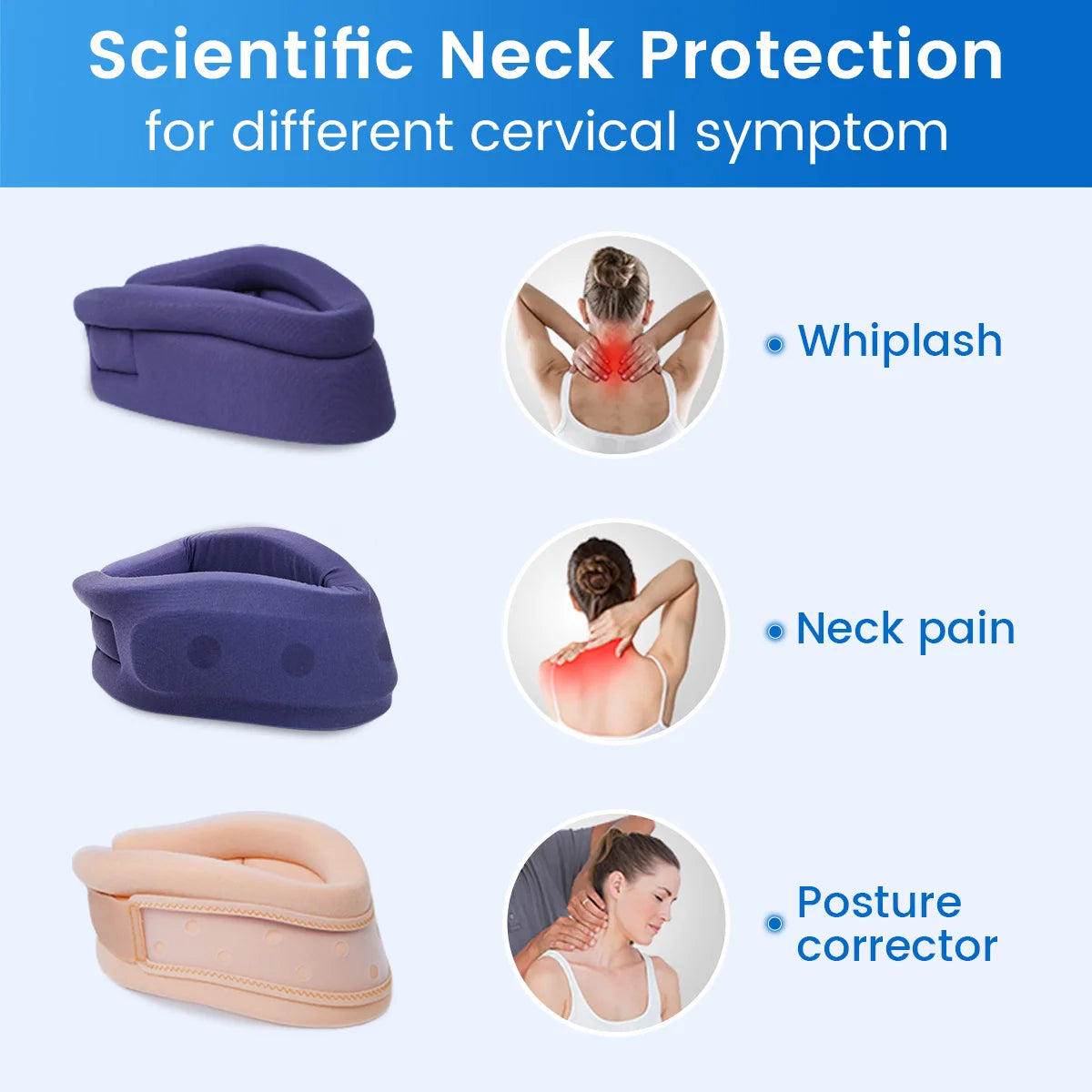 Neck Brace Sponge for Cervical Vertebrae Pressure