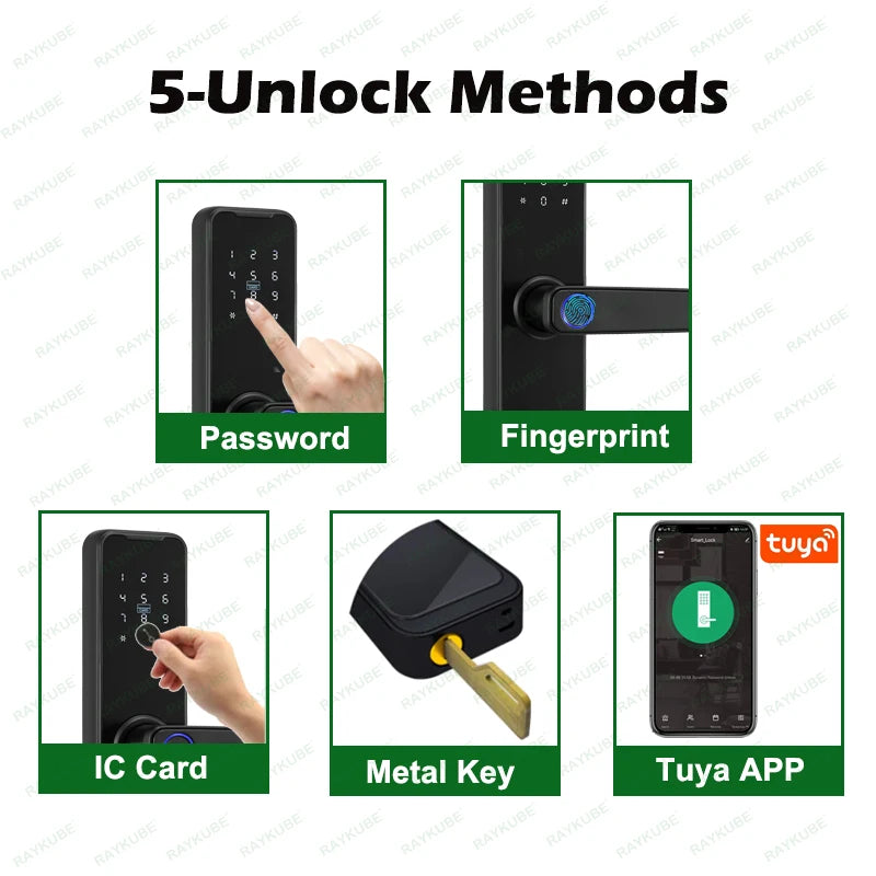 Biometric Fingerprint Door Lock K7 Pro+ Smart Lock