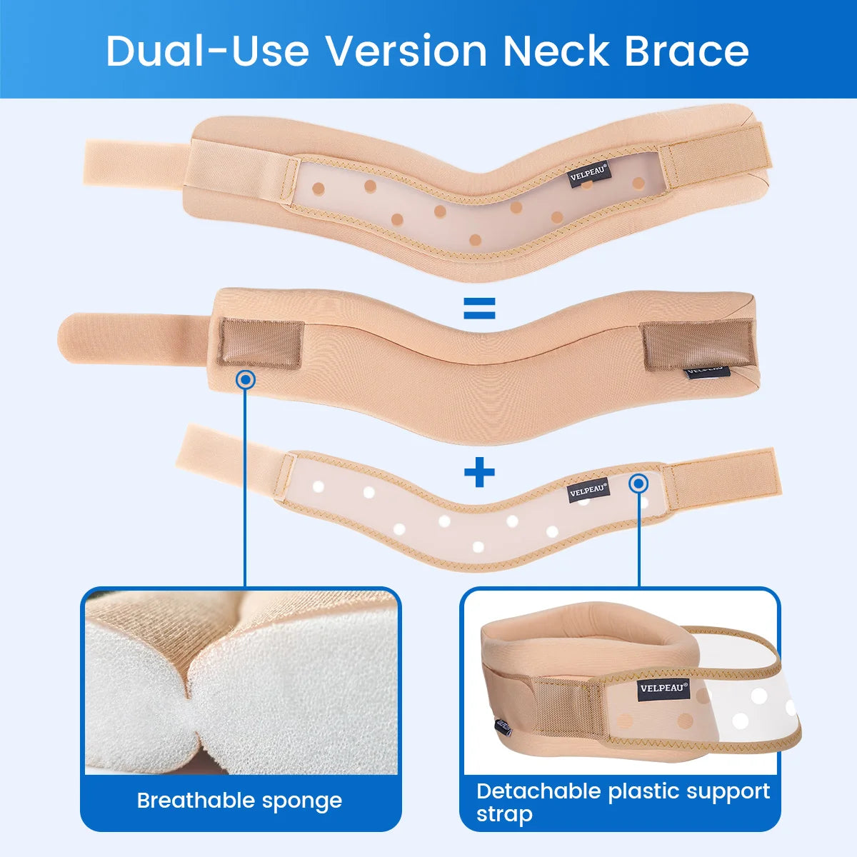 Neck Brace Sponge for Cervical Vertebrae Pressure