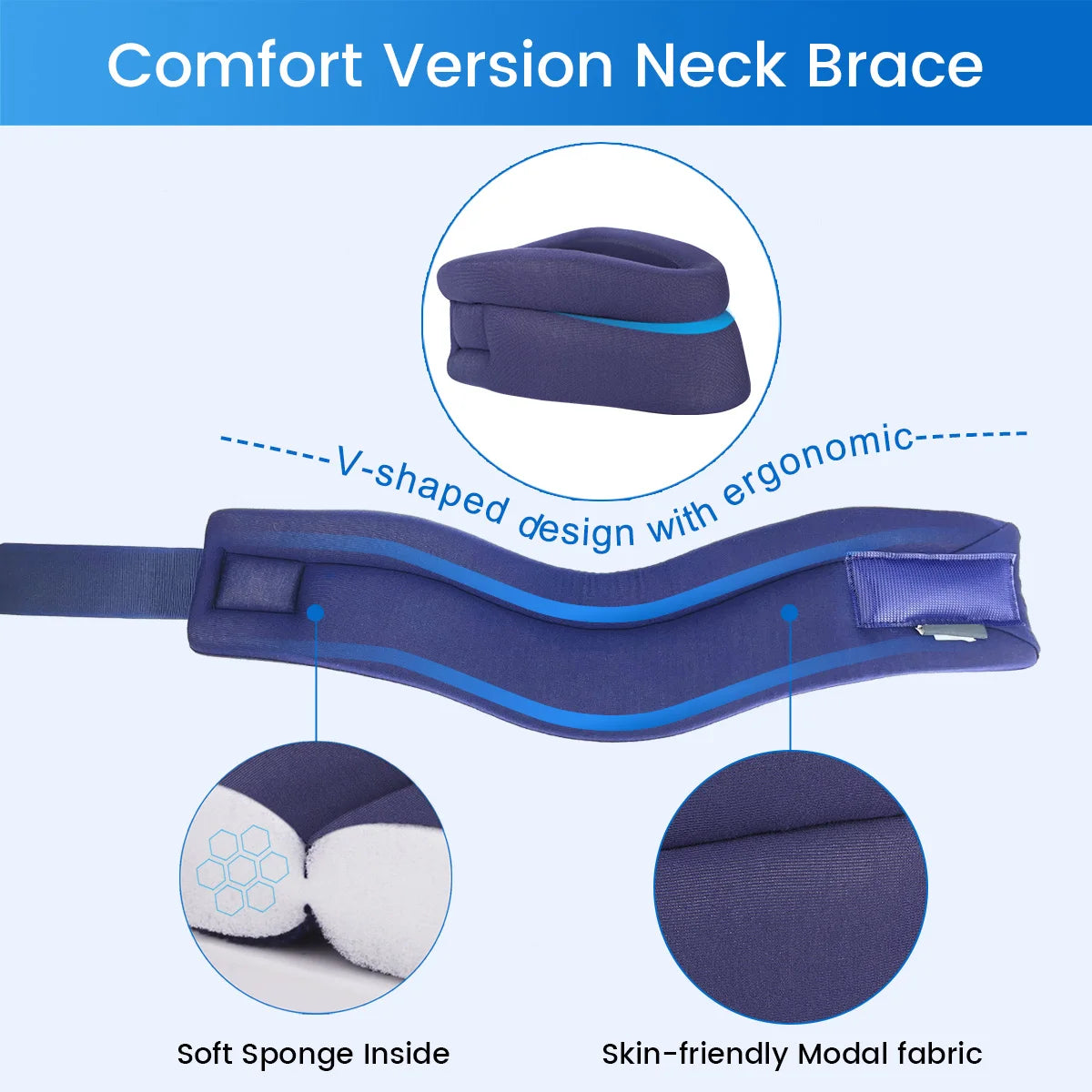 Neck Brace Sponge for Cervical Vertebrae Pressure