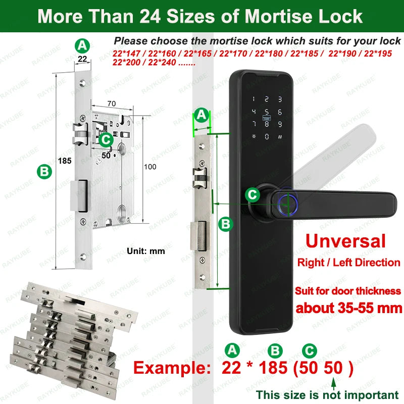 Biometric Fingerprint Door Lock K7 Pro+ Smart Lock