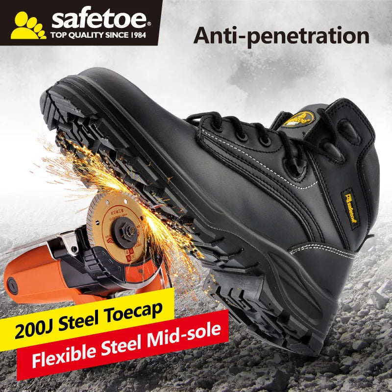 Mens Work Safety Shoes Anti-Static Metal-Free Composite Toe Steel