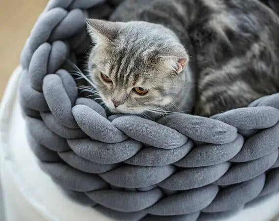 Soft Long Plush Warm Cat House Cushion - goodfitforyou23