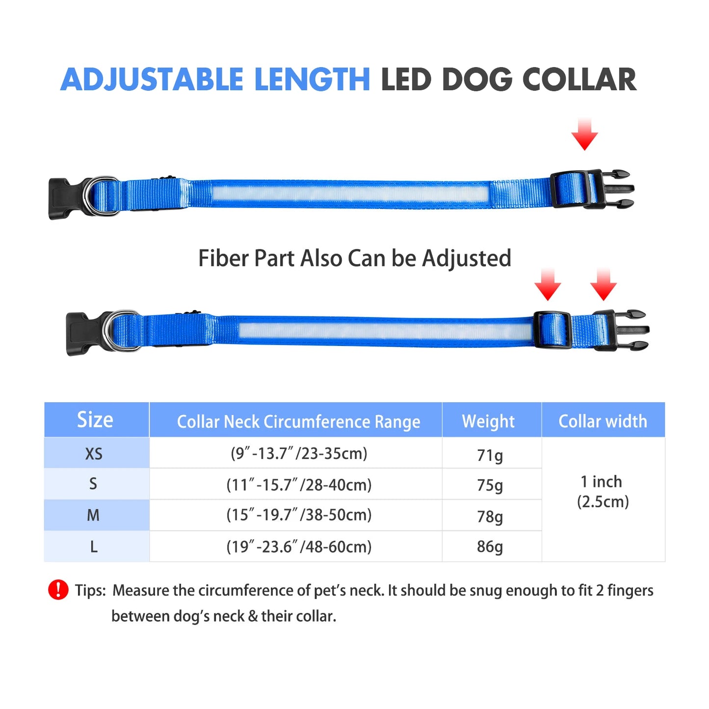 Waterproof Luminous Pet Dog Collar