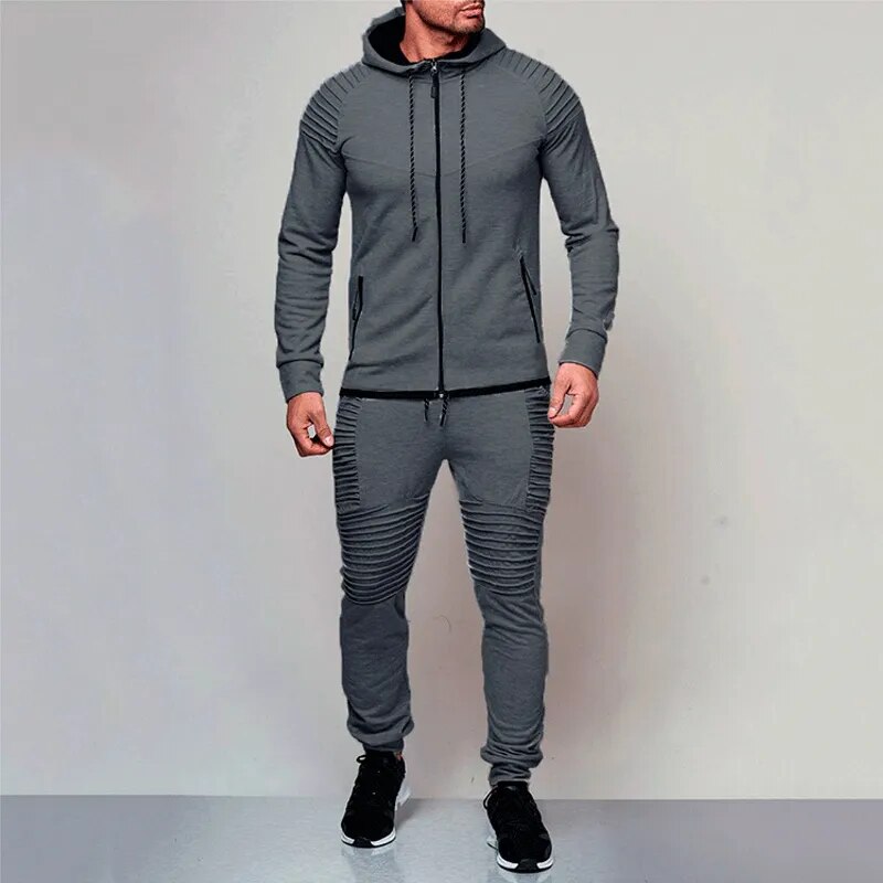 Mens Autumn Running Sport Wear tracksuit - goodfitforyou23