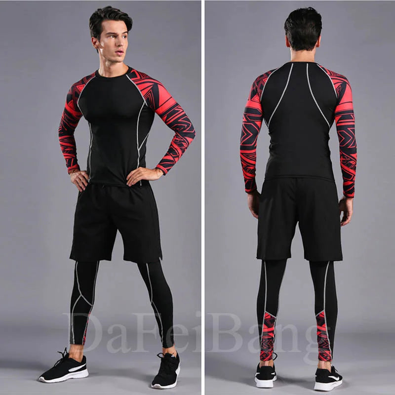 Men's MMA Sports Quick-Drying Compression Suit