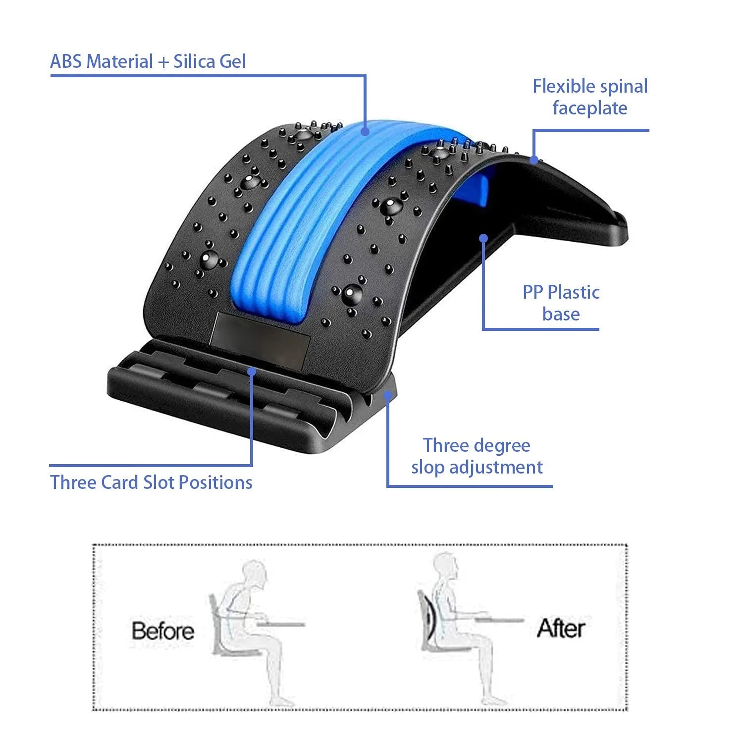 Magnetotherapy Back Stretcher Lumbar Support - goodfitforyou23