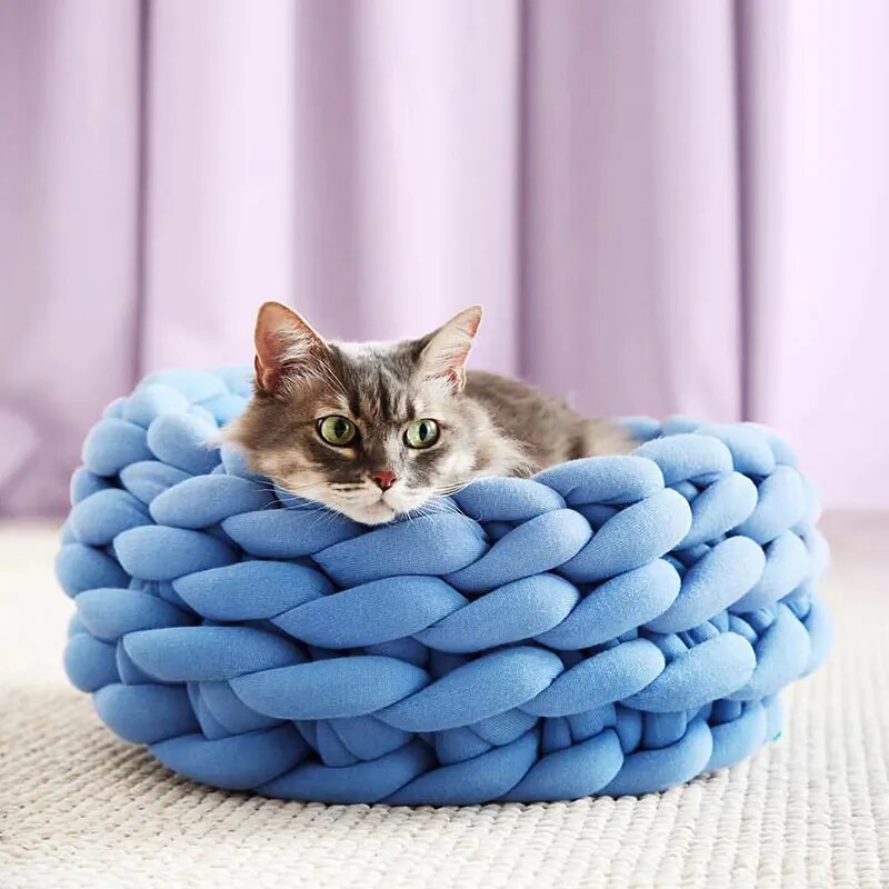 Soft Long Plush Warm Cat House Cushion - goodfitforyou23