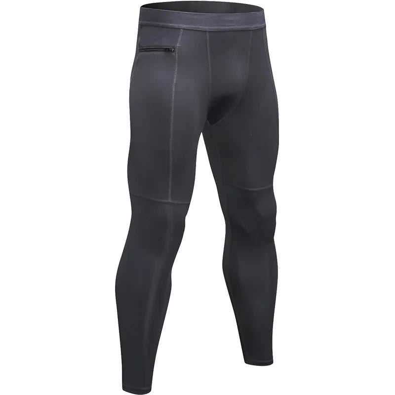 Men Pocket Gym Leggings Sport Pants