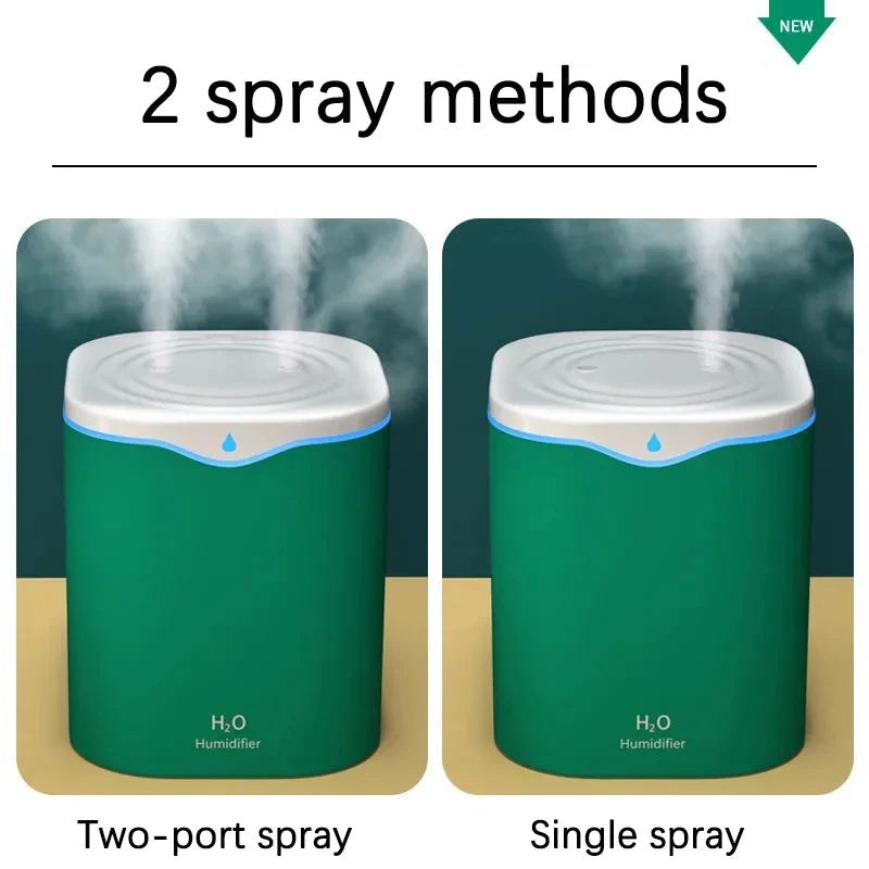 2000ML USB Double Spray Essential Oil Air Humidifier