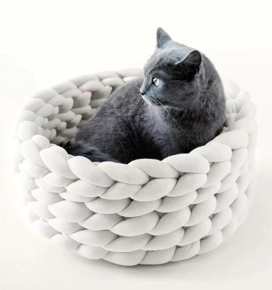 Soft Long Plush Warm Cat House Cushion - goodfitforyou23