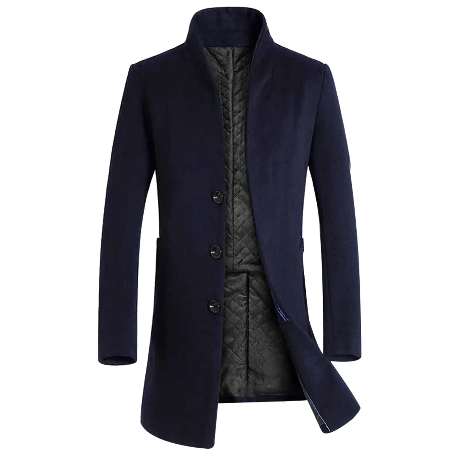 Men Winter Mid-length Trench Jackets