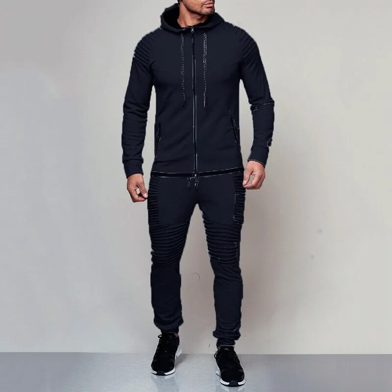 Mens Autumn Running Sport Wear tracksuit - goodfitforyou23