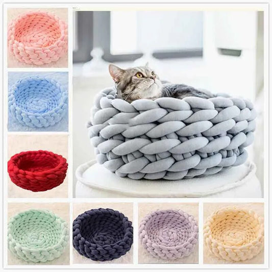 Soft Long Plush Warm Cat House Cushion - goodfitforyou23