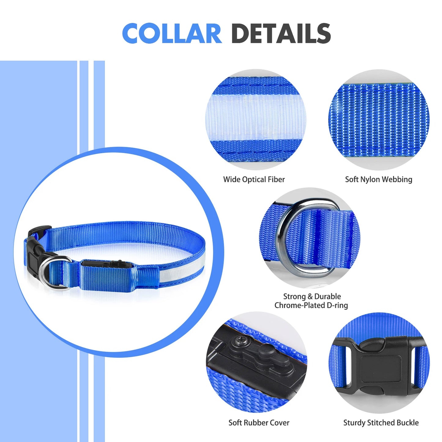 Waterproof Luminous Pet Dog Collar