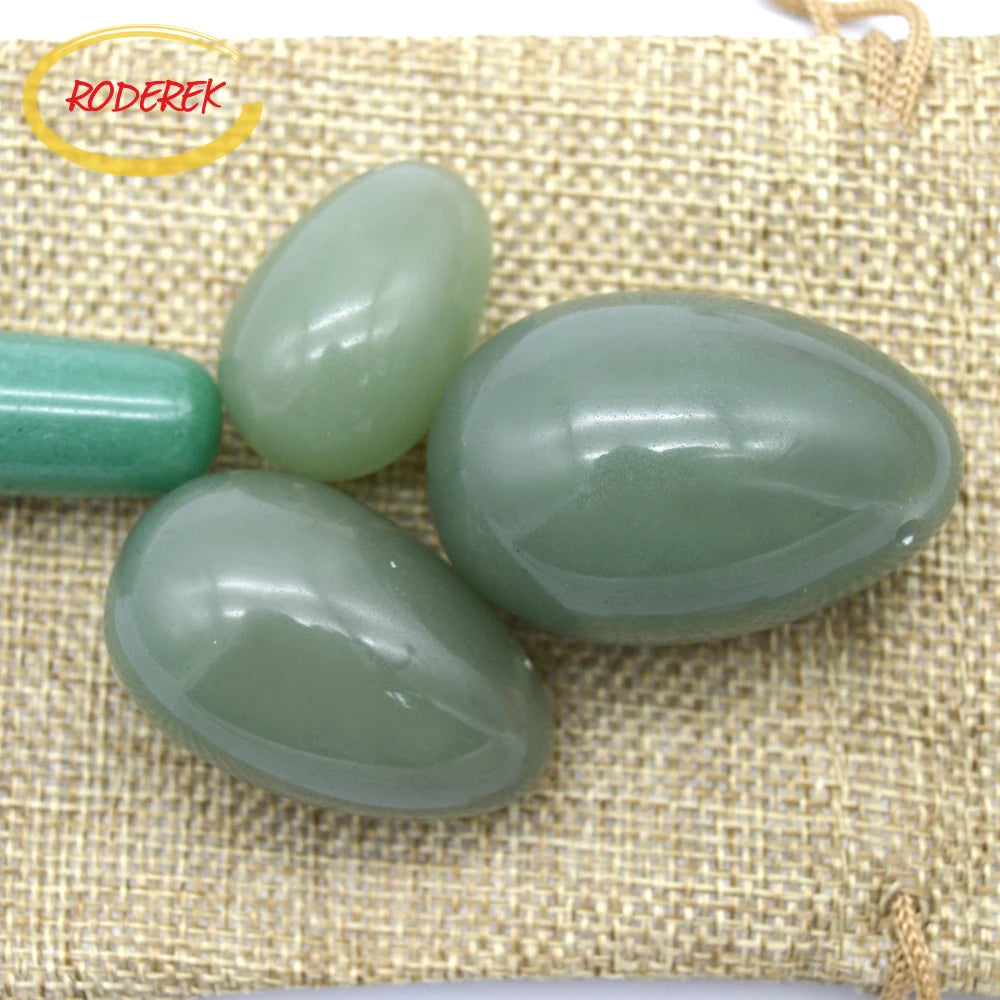 Stone Yoni Egg Natural Jade Egg Set For Pelvic Muscle Exercise