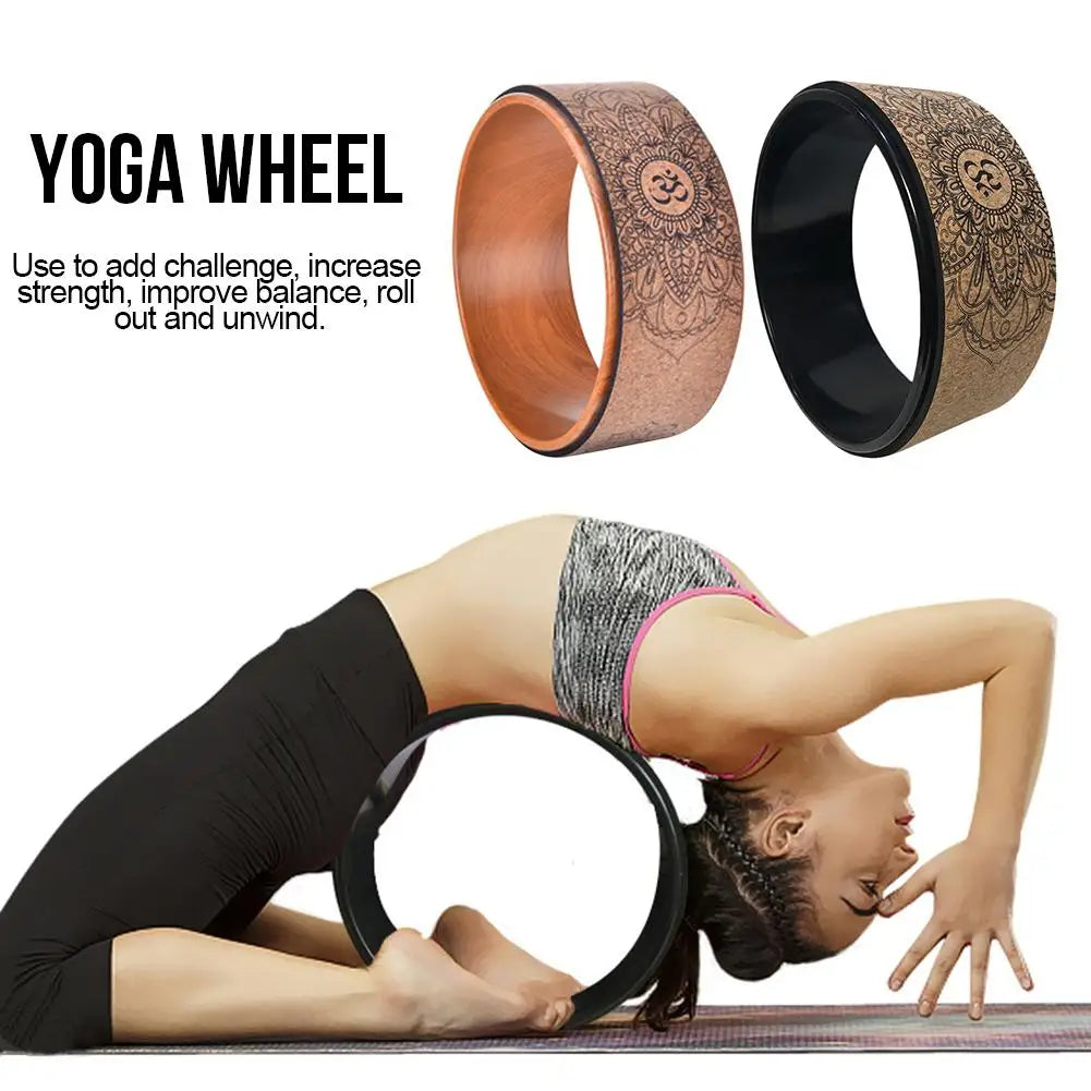 Cork Yoga Hollow Fitness Wheel Accessories