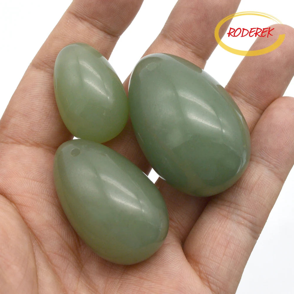 Stone Yoni Egg Natural Jade Egg Set For Pelvic Muscle Exercise