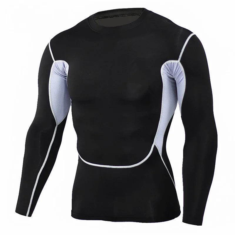 Mens Compression Shirts Bodybuilding Skin Tight Jerseys