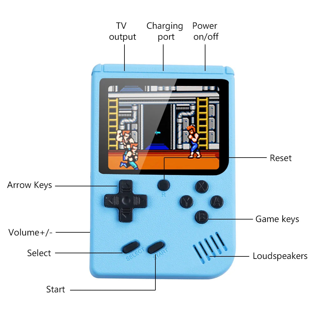 500 Games In One Portable Mini Electronic Video Game Player