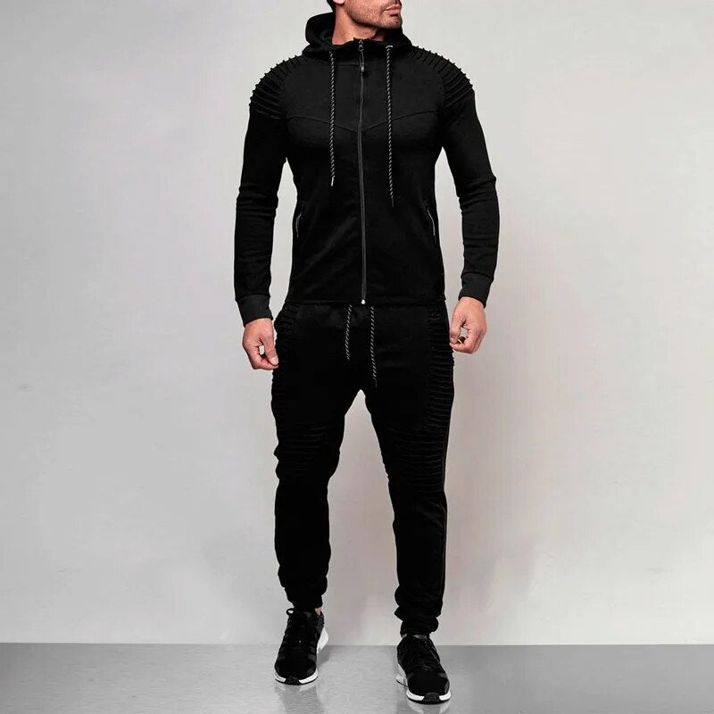 Mens Autumn Running Sport Wear tracksuit - goodfitforyou23