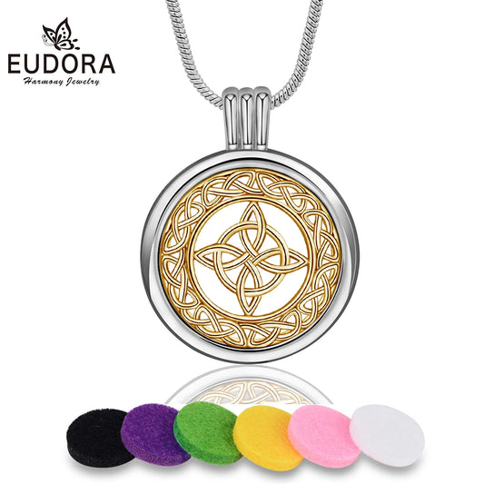 Aroma Locket Necklace Aromatherapy Essential Oil Diffuser