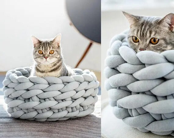 Soft Long Plush Warm Cat House Cushion - goodfitforyou23