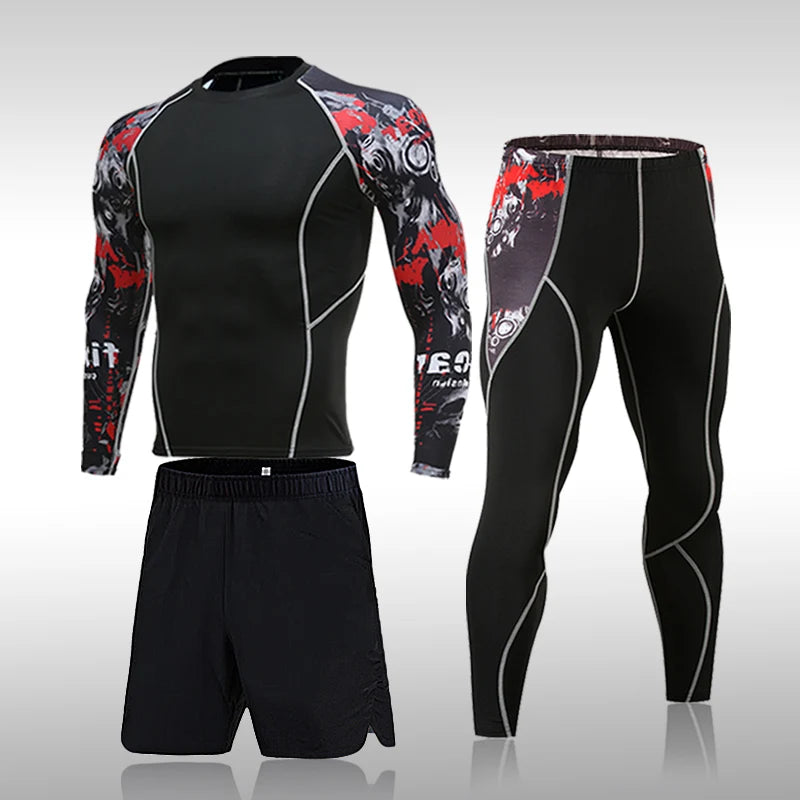 Men's MMA Sports Quick-Drying Compression Suit