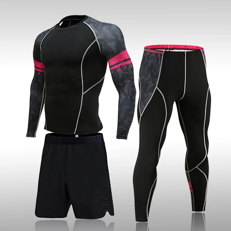 Men's MMA Sports Quick-Drying Compression Suit