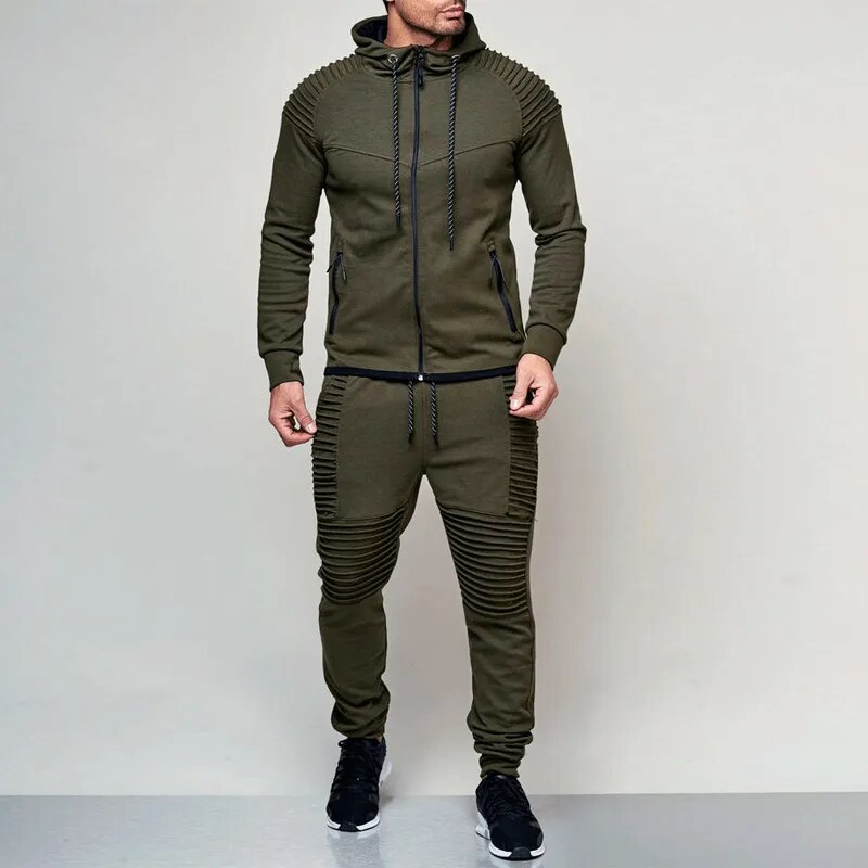 Mens Autumn Running Sport Wear tracksuit - goodfitforyou23