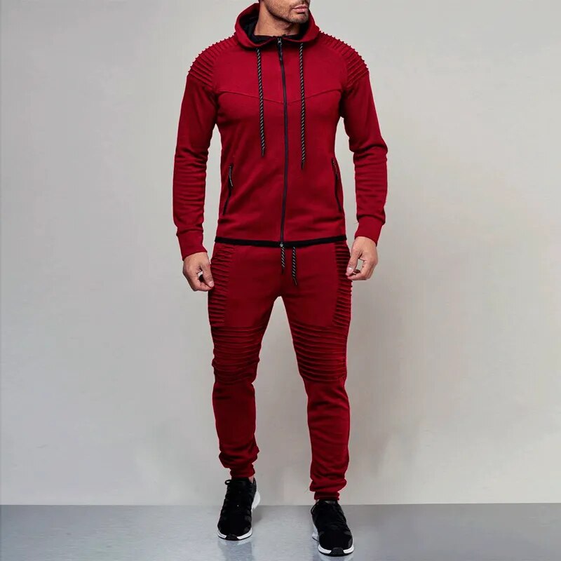 Mens Autumn Running Sport Wear tracksuit - goodfitforyou23