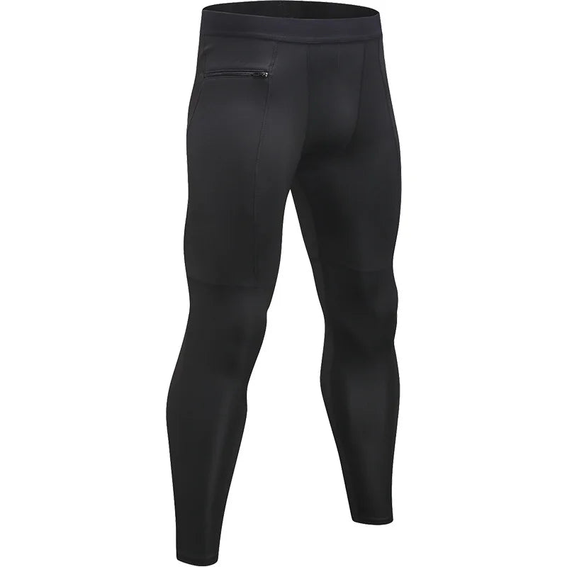 Men Pocket Gym Leggings Sport Pants