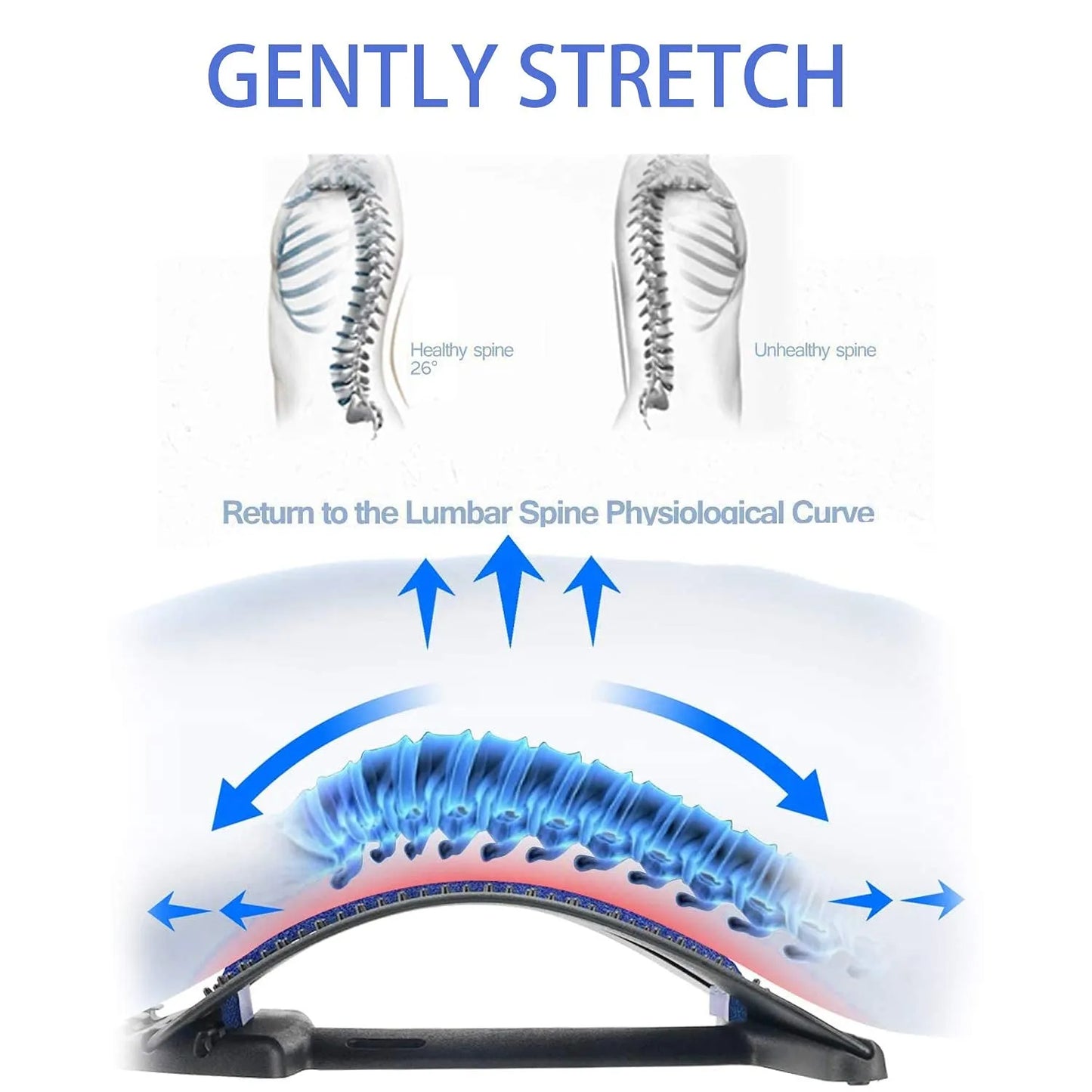 Magnetotherapy Back Stretcher Lumbar Support - goodfitforyou23