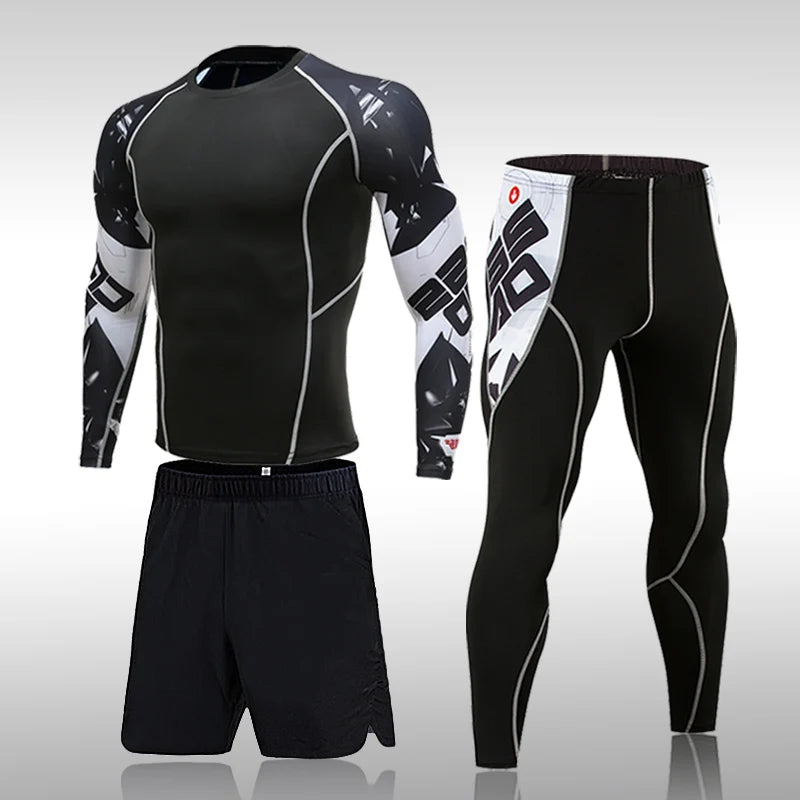 Men's MMA Sports Quick-Drying Compression Suit