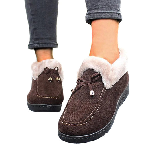 Winter Warm Low Heel Flats For Women