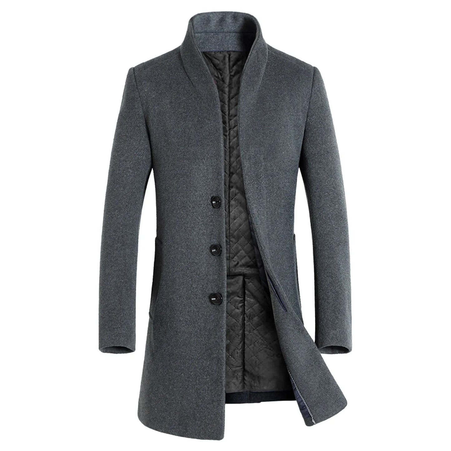 Men Winter Mid-length Trench Jackets