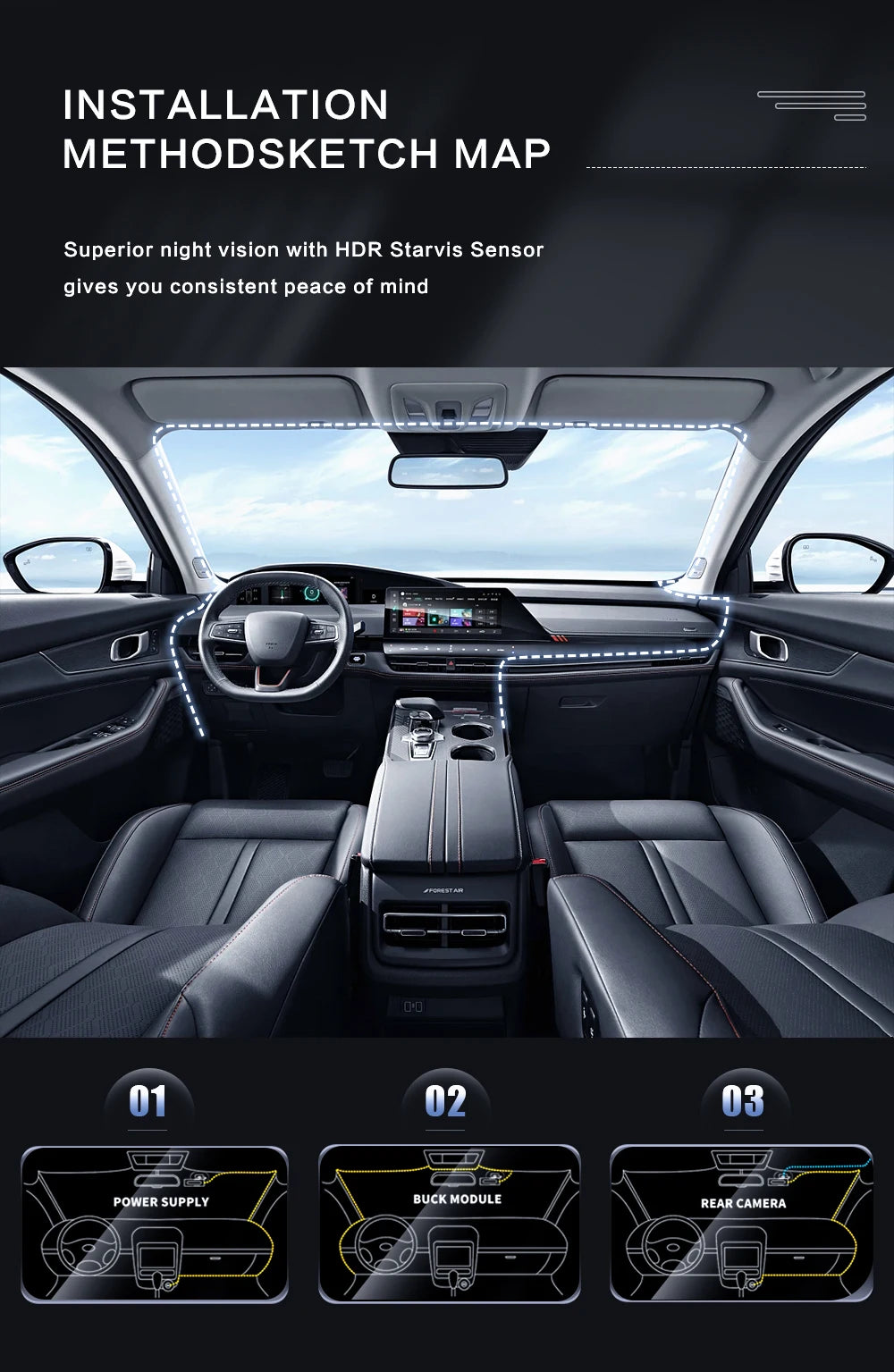 Dash Cam W/ IR Night Vision Loop Recording