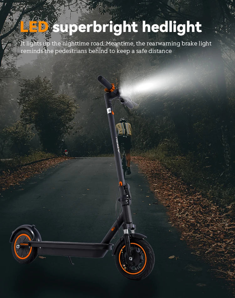 G30 36v 500w Electric Scooter Moped 21MPH 37.5 Miles 10 Inch 15Ah