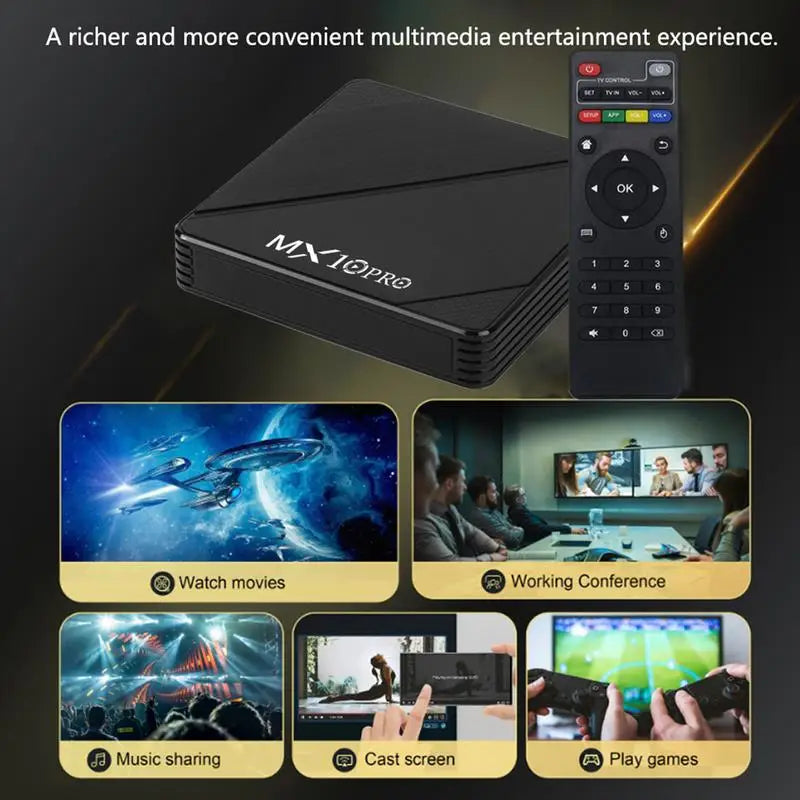 TV Box 4K HD Dual WiFi Support Streaming Devices