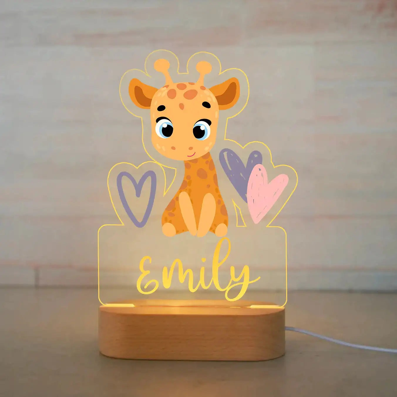 Personalized Children Animal Night Light