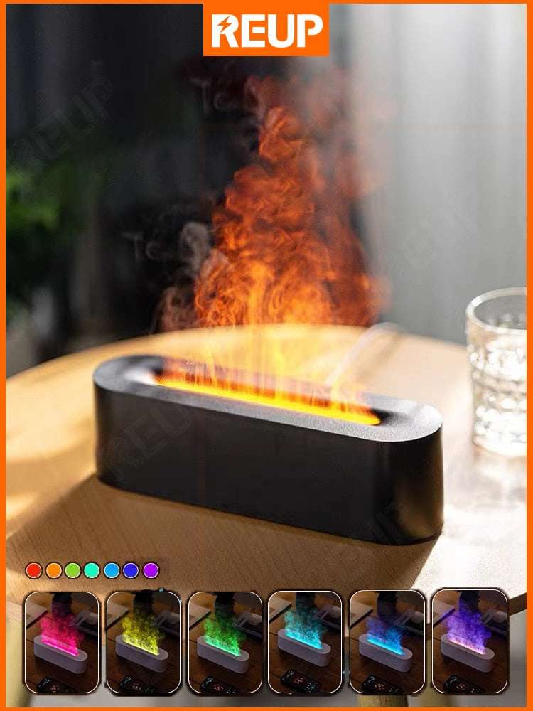 Reup Sleep Aroma Air 7 Color Flame Essential Oils Humidifiers - goodfitforyou23