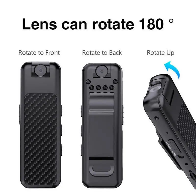 Body Camera Video Recorder With Video Recording Rechargeable Battery