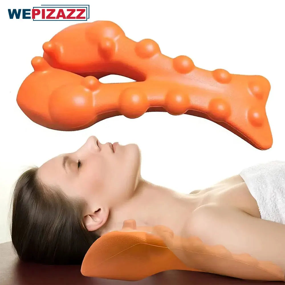 Neck and Shoulder Relaxer with Upper Back Massage Point