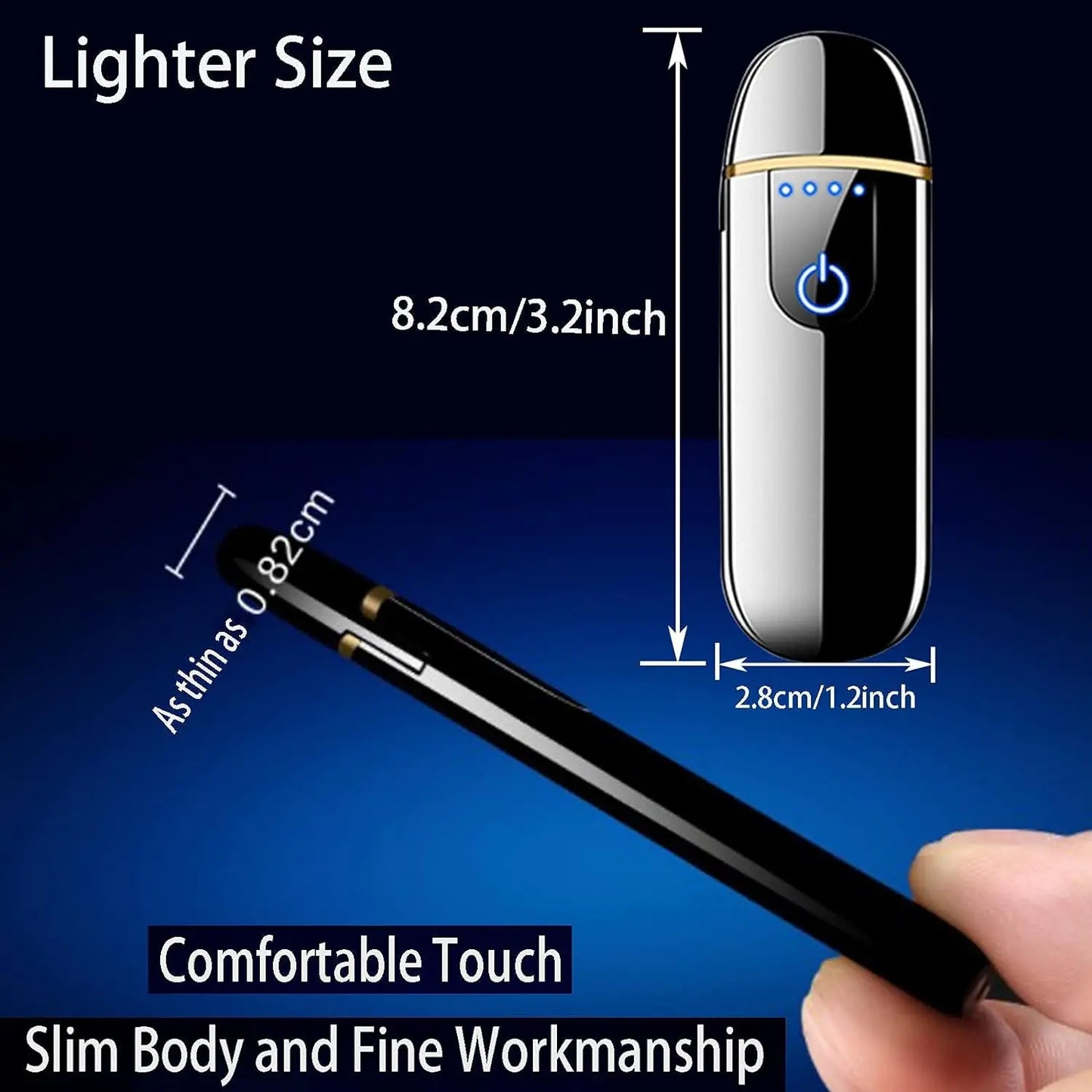 Smart Electronic Lighter USB Rechargeable Cycle Charging Touch Ignition