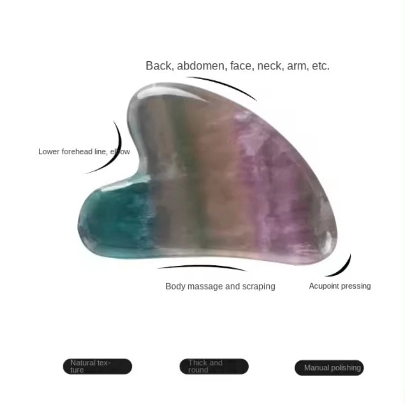 Fluorite Gua Sha Board Mushroom Shaped SPA Massage Beauty and Wellness