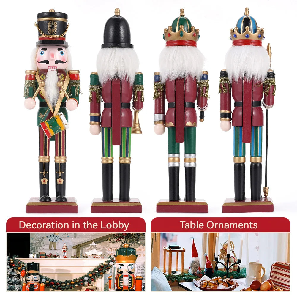 Soldier Puppet Wooden Nutcracker Statue