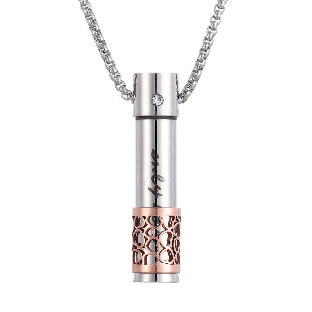 Stainless Steel Aromatherapy Pendant Diffuser Necklaces