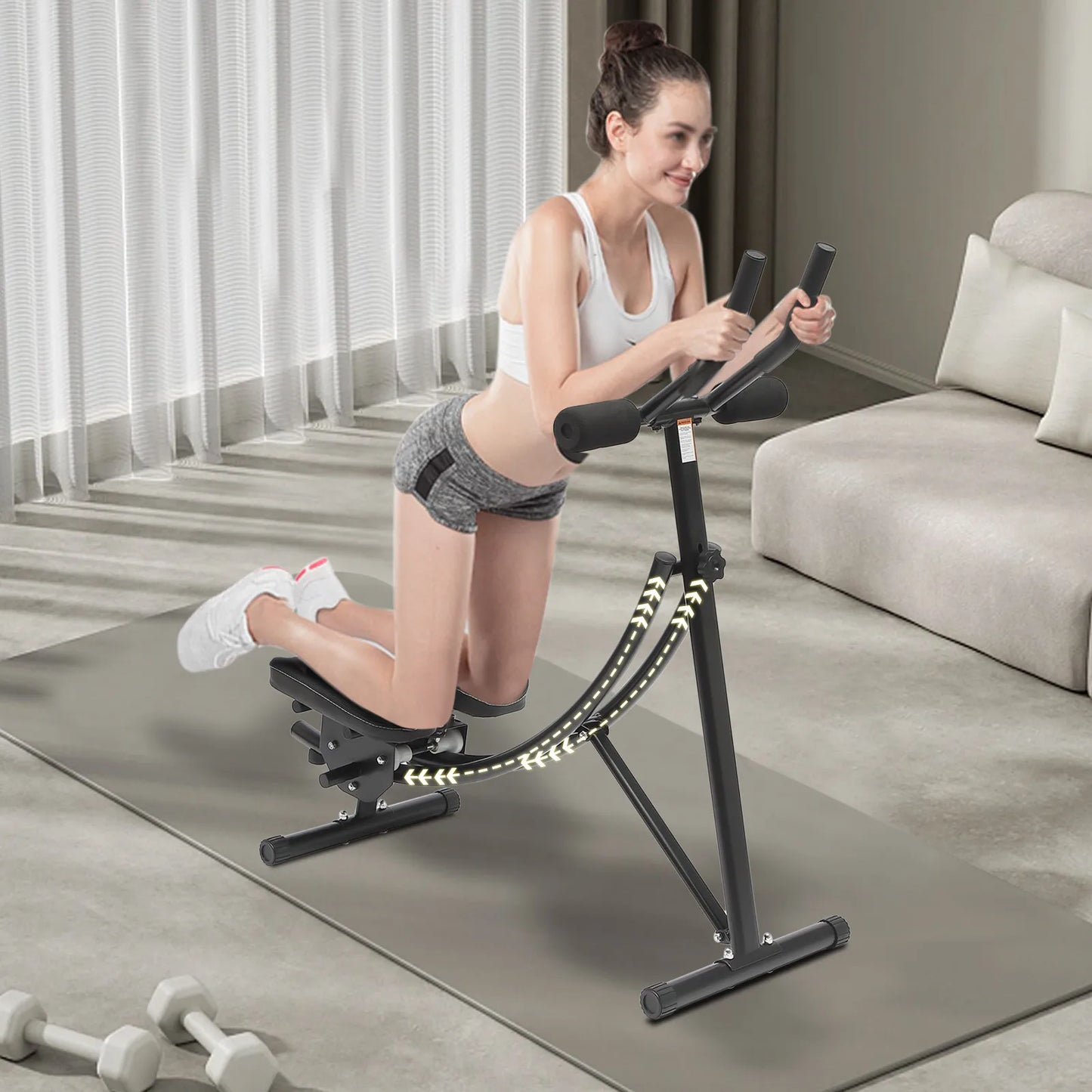 Coaster Abdominal Crunch Trainer Core Workout Equipment