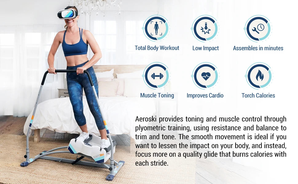 Low Impact Plyometric Cardio Machine for a Total-Body Workout